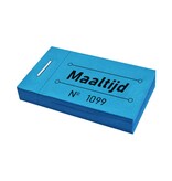 Consumptiebon maaltijd in blauw 50x30mm - per 50 bonnen