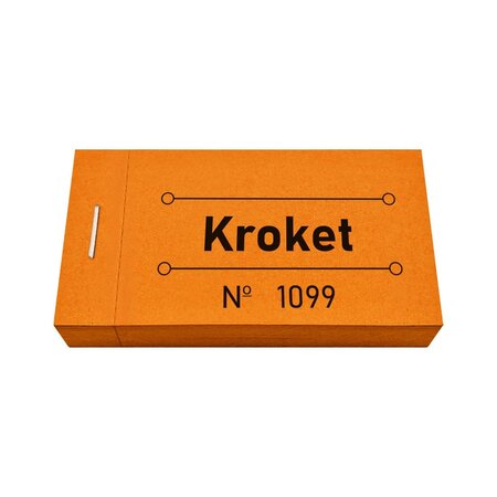 Consumptiebon kroket in oranje 50x30mm - per 50 bonnen