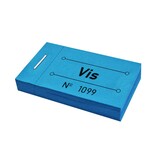 Consumptiebon vis in blauw 50x30mm - per 50 bonnen