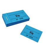 Consumptiebon vis in blauw 50x30mm - per 50 bonnen