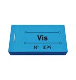 Consumptiebon vis in blauw 50x30mm - per 50 bonnen