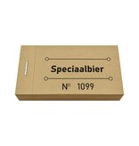 Consumptiebon speciaalbier in caramel 50x30mm - per 50 bonnen