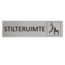 Aluminium deurbordje Stilteruimte 165 x 45 mm - per 1 stuk
