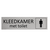 CombiCraft Zilver aluminium deurbordje Heren kleedkamer met toilet