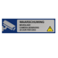 Aluminium deurbordje Waarschuwing camerabewaking 165 x 45 mm - per 1 stuk