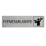 CombiCraft Aluminium deurbordje Fitnessruimte 165 x 45 mm - per 1 stuk