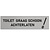 Zilver aluminium deurbordje Toilet graag schoon achterlaten