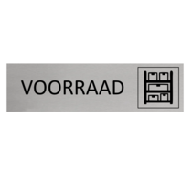 Zilver aluminium deurbordje Voorraad