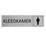 Aluminium deurbordje Heren kleedkamer 165 x 45 mm - per 1 stuk