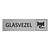 Zilver aluminium deurbordje glasvezel
