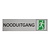 CombiCraft Zilver aluminium deurbordje nooduitgang