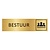 Goud aluminium deurbordje Bestuur