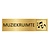 Goud aluminium deurbordje Muziekruimte