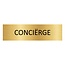 Goud aluminium deurbordje Conciërge 165 x 45 mm - per 1 stuk