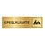 Goud aluminium deurbordje Speelruimte