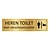 Goud aluminium deurbordje Heren toilet met verschoonruimte