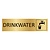 Goud aluminium deurbordje Drinkwater