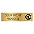 Goud aluminium deurbordje Deur dicht houden