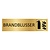 Goud aluminium deurbordje Brandblusser