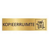 Goud aluminium deurbordje Kopieerruimte