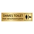 Goud aluminium deurbordje Dames toilet met verschoonruimte