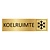 Goud aluminium deurbordje Koelruimte