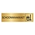 CombiCraft Goud aluminium deurbordje Schoonmaakkast