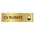 Goud aluminium deurbordje CV ruimte