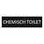 CombiCraft Zwart aluminium deurbordje Chemisch toilet