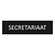 Zwart aluminium deurbordje Secretariaat