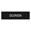 CombiCraft Zwart aluminium deurbordje duwen liggend 165 x 45 mm - per 1 stuk