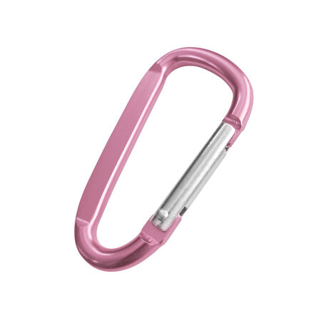 Karabijnhaak kleurenmix 60x30mm aluminium - per set van 6 kleuren