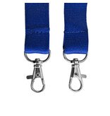 CombiCraft Blanco keycord of lanyard met bevestigingsclips blauw - per stuk