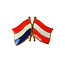 Vriendschapsspeld Nederland - Oostenrijk 20 x 15 mm - per 1 stuk