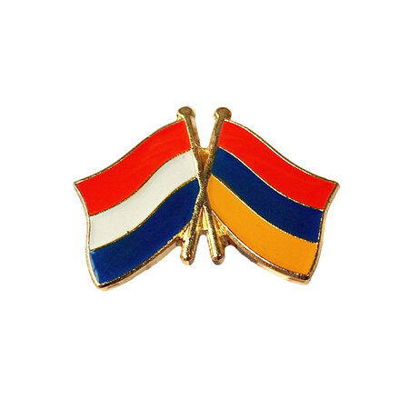 Vrienschapsspeld Nederland - Armenië 20 x 15 mm - per 1 stuk