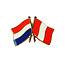 Vriendschapsspeld Nederland - Peru 20 x 15 mm - per 1 stuk