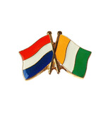 Vriendschapsspeld Nederland - Ivoorkust 20 x 15 mm - per 1 stuk