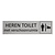 Zilver aluminium deurbordje Heren toilet met verschoonruimte