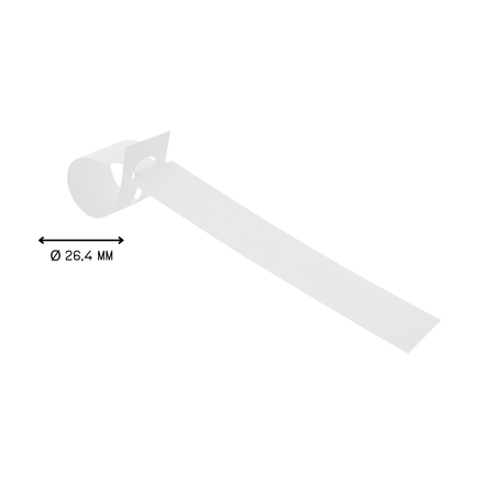 Sleufetiketten PVC op rol 200x20mm beschrijfbaar - per 1000 etiketten