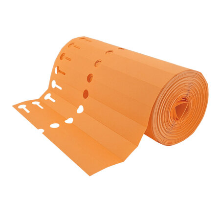 Sleufetiketten PVC op rol 200x20mm beschrijfbaar - per 1000 etiketten