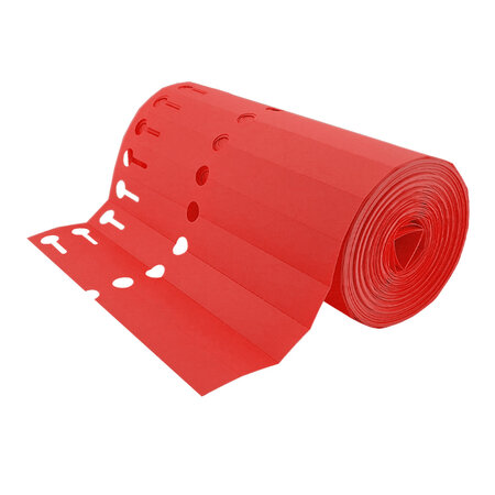 Sleufetiketten PVC op rol 200x20mm beschrijfbaar - per 1000 etiketten