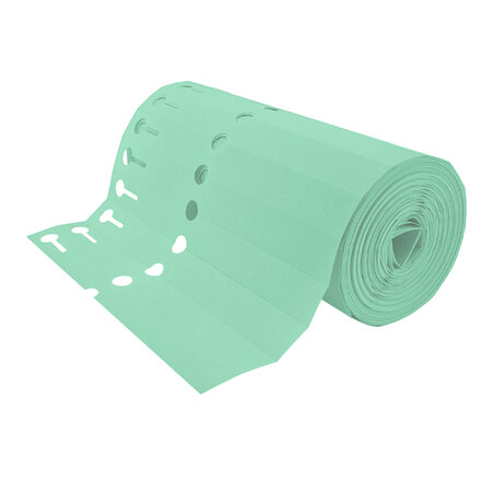 Sleufetiketten PVC op rol 200x20mm beschrijfbaar - per 1000 etiketten