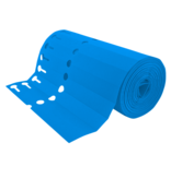 Sleufetiketten PVC op rol 200x20mm beschrijfbaar - per 1000 etiketten