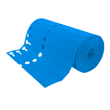 Sleufetiketten PVC op rol 200x20mm beschrijfbaar - per 1000 etiketten