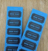 Consumptiebon in klassieke stijl met tekst drink ticket op strips - per 1000 bonnen