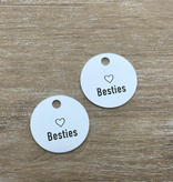 CombiCraft Aluminium sleutellabel met eigen tekst zilverkleurig - per stuk