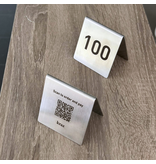 CombiCraft RVS tafelbordje van 50 x 50 mm met eigen ontwerp - per 1 stuk