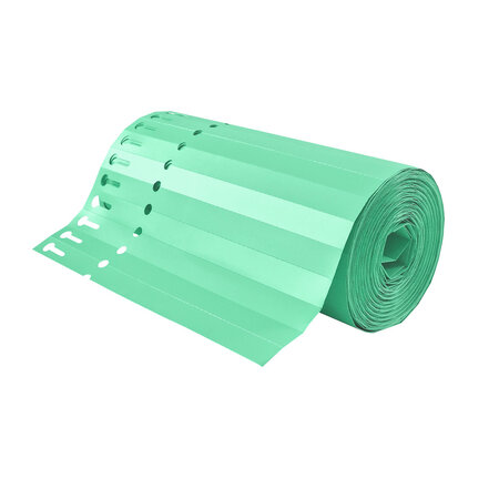 Sleufetiketten op rol 200x13mm beschrijfbaar groen - per 1000 etiketten