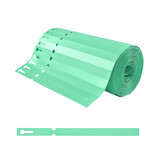 CombiCraft Sleufetiketten op rol 200x13mm beschrijfbaar groen - per 1000 etiketten