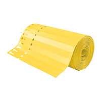 Sleufetiketten geel 200x13mm beschrijfbaar